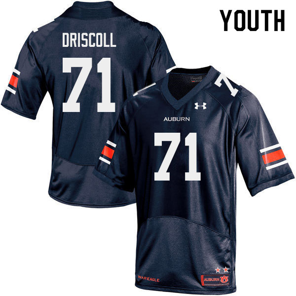 Youth Auburn Tigers #71 Jack Driscoll Navy 2019 College Stitched Football Jersey